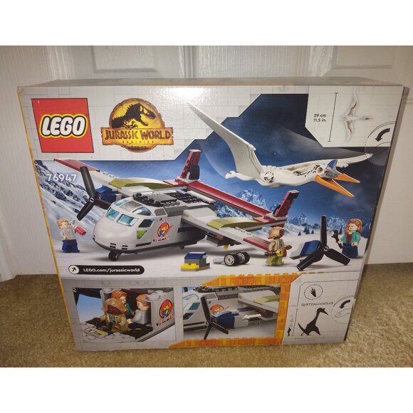 NIB Lego Jurassic World Quetzalcoatlus Plane Ambush #76947 - Picture 3 of 4